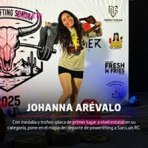 La sanluisina Johanna Ar&eacute;valo gana competencia estatal de powerlifting