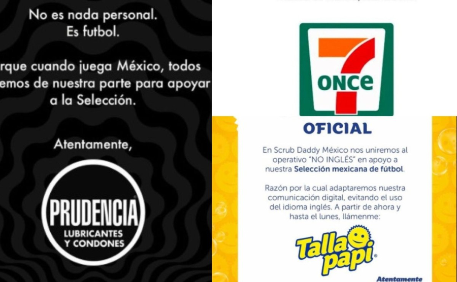 "No ingl&eacute;s"; con humor, marcas cambian su nombre en apoyo a la Selecci&oacute;n Mexicana