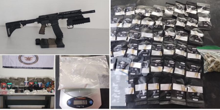 Asegura Guardia Nacional 108 envíos con narcótico y piezas de armas de fuego
